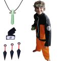Anime Blaster Jacket Adult Naruto Costume Halloween Role Play Costumes Kids Secondary Fantasy Set Necklace Headband Toys. 