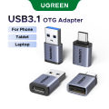 UGREEN 3+1pcs USB3.1 OTG Adapter Support 3A Fast Charging Model:75990. 