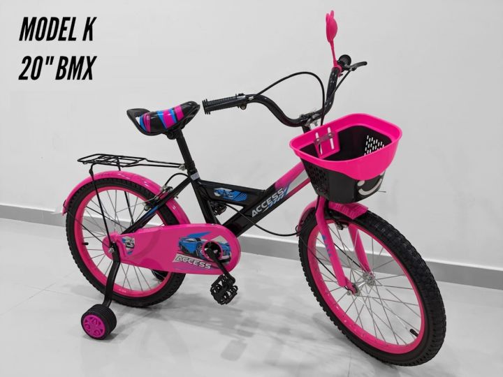 ACCESS%20BMX%20Kids%20Bicycle%20Model%20K%20Pink%20Color%2020%20Inch%20for%20Age%207%20and%20Above%20with%20Front%20Basket%20and%20Rear%20Carrier%20Bicycle%20Accessories%20-%20Image%204