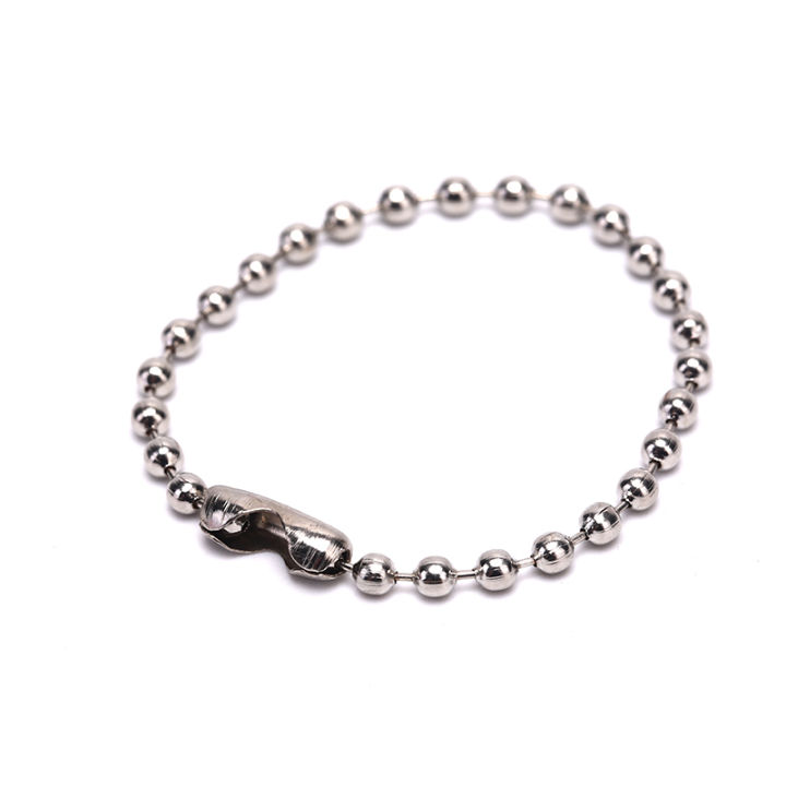 10Pcs%203.5"%20Long%200.09"%20Bead%20Dia%20Connector%20Clasp%20Ball%20Chain%20Keychain%20DIY%20ZHANGNA%20-%20Image%205