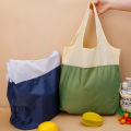 New Large-capacity Environmentally Friendly Handheld Shopping Bag Simple Colorful Folding Cloth Bag Out To Buy Groceries Portable Storage Bags. 