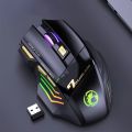Rechargeable 2.4GHZ Wireless Mouse PC Gamer Mouse Computer Gaming Mouse Ergonomic Mouse 3200 DPI. 