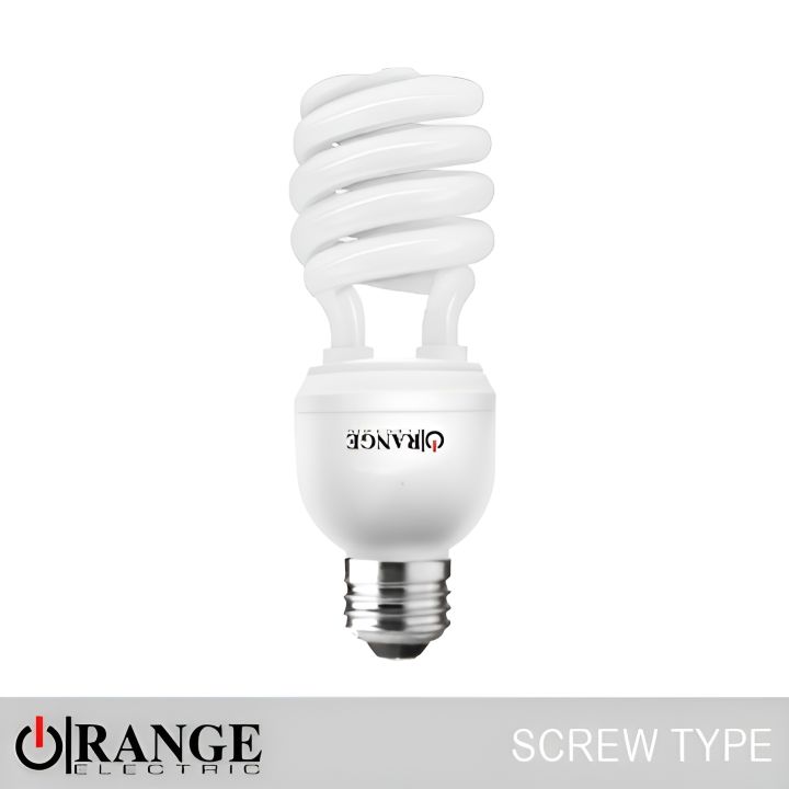 ORANGE CFL SPIRAL SCREW  TYPE 50/60Hz 1 Year Warranty