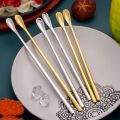 Houseeker Stainless Steel Spoon Long Handle Mixing Stirring Iced Tea Honey Spoon Coffee Bar Tableware Kitchen Supplies. 