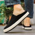 MAINALUN Minalun Summer Breathable Fisherman Straw Hat Fashionable Men's Shoes Soft Bottom Deodorant Casual All-Match Board Shoes. 