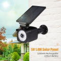 Fake Security Camera Shape LED Security Light Solar Powered Lawn Lights PIR Motion Sensor White Lamp Landscape Lighting for Outdoor Garden Pathway. 
