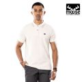 Moose Men’s Superior Pique Polo T-Shirt - Antique Heather. 