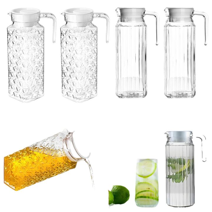 1.1L Fruit Juice Milk Pot Cold Water Kettles Antifall Water Pitcher