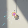 Handcrafted  Prism Window Ornament Sparkling Faceted Suncatcher Glass  Colorful Rainbow Maker for Garden Accessory Home Decorating Light Catching Gift Item Sunlight Dispersion. 