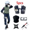 Anime Naruto Cosplay Set Uchiha Itachi Kakashi NARUTO Gloves Kunai Mask Ninja Accessories Action Figure Prop Stuff Kids Toy Gift Action Figures. 