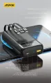 Aspor A316 20000mAh 22.5W Portable Power Bank  (PD & QC 3.0), an LED battery indicator, and four output ports. 