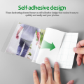 50 Sheets Cold Laminate Photos from Protective Film Clear Stickers Self Seal Laminating Pouches Pvc Plastic Films. 
