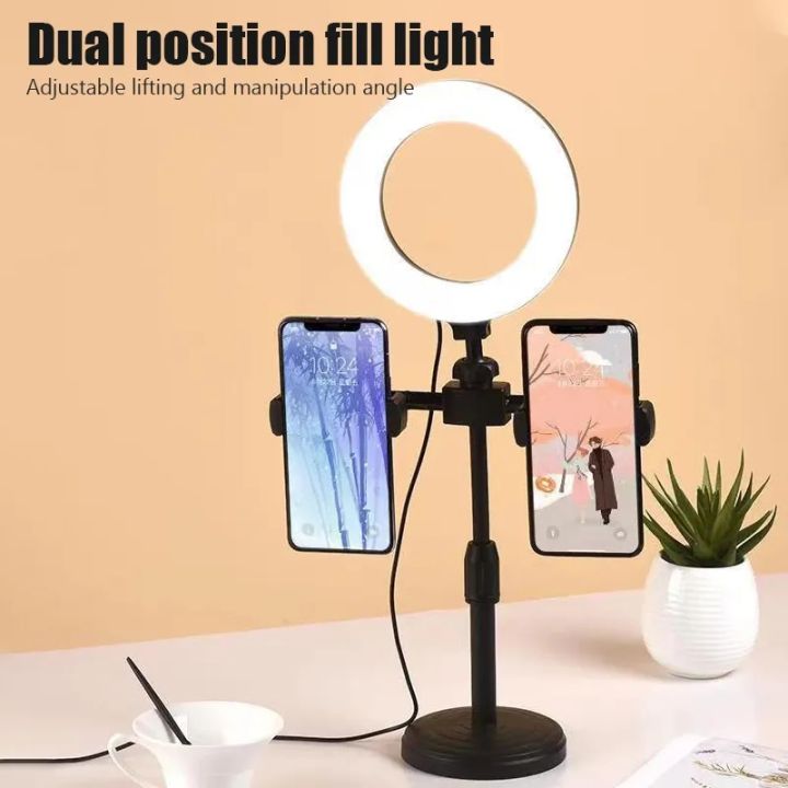 Desktop%20Ring%20Light%20for%20Selfie%20and%20Phone,%203%20Colors%20Dimmable%20LED%20Light%20for%20Live%20Makeup%20Desktop%20Mobile%20Phone%20Tabletop%20Stand%20with%20%20Selfie%20Ring%20Light,%203%20Light%20Modes,%203%20Mobile%20Clips,%20360%C2%B0%20Rotating%20Clips,%20-%20Image%202