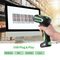 iMARCONE 2-in-1 Industrial Barcode Scanner Handheld 1D/2D/QR Code Scanner 2.4G & BT Wireless Bar Code Reader 0.3 Megapixel with Base Compatible with Windows/Android/Mac/Linux for Supermarket Retail Logistics Warehouse. 