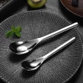 Stainless Steel Thickening Spoon Creative Long Handle Hotel Hot Pot Spoon Soup Ladle Home Kitchen Essential Tools. 