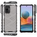 Vantime for Xiaomi Redmi Note 10 Pro Case Honeycomb Transparent Back Anti fingerprint Cover. 