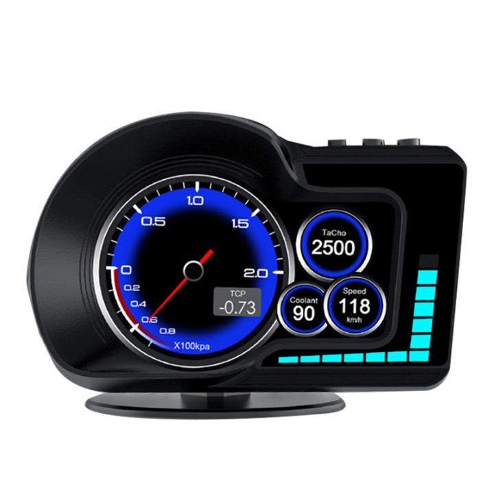 OBD2 EOBD LCD Display Multifunction LCD Display +GPS HUD Auto Computer Car Head UP Display Real-Time Speedometer for All Car