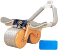 Ultimate Abdominal Roller with Automatic Rebound, Dual Wheels, Elbow Support, and Built-In Timer – Sculpt Your Abs and Strengthen Core Muscles Effortlessly. 