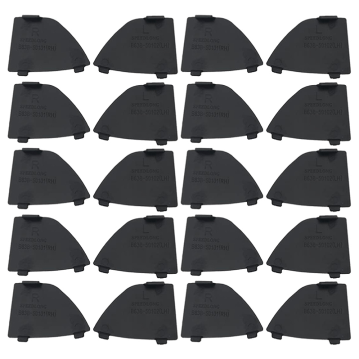 Pair Of Front Bumper Tow Hook Covers For 2017-2018 Mazda 3 – Black, OEM B63B-50-101 & B63B-50-102