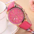 【ETOP】Fashionable casual women's watch Geneva double level belt quartz hand students fashion fashion watches a. 