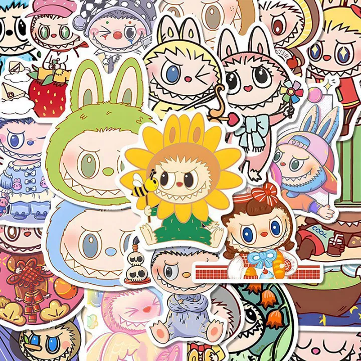80pcs%20Labubu%20Monster%20Cartoon%20Waterproof%20Stickers%20Pack%20Cute%20Water%20Bottle%20Laptop%20Skateboard%20Scrapbook%20Anime%20Accessories%20-%20Image%203
