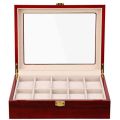 Luxury Wooden Watch Box Watch Holder Box for Watches Men Glass Top Jewelry Organizer Box 10 Grids Watch Organizer. 