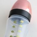 240ml Rose Gold Baby Bottle And Pacifier Set With Chain Clip 26 Letters Bling Pacifier Kit BPA Free. 