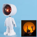 Table Lamp, LED Wide Application Yellow Lighting Present Astronaut Design Desk Light for Office. 