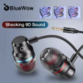 BlueWow G2 Wired Earphones Earbuds Headphones 3.5mm In Ear Earphone Earpiece With Mic Stereo Headset For Samsung Xiaomi Phone Computer. 