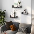 wall Floating Wall Shelf 3 pair high durable waterproof Shelfs in the living room, bedroom, or kitchen.. 