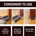 Under Door Draft Stopper / Breeze Weather Stripping Blocker / Adjustable Double Draft Noise Reduction Blocker Sweeps / Energy Saving Sound Dust Proof House Door Bottom Sealing Strip. 