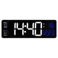 16inch Wall Clock LED Digital Display Large Screen Clock Table Clock Temperature Humidity Clock with Re-mote Control. 