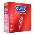 Durex Condoms Fetherlite Ultra Thin 3'S, Feel Thin With Thinner Condoms For Greater Sensitivity. 