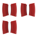 Thickened Silicone Pan Handle Cover Insulation Cover Pan Ear Clip Cast Iron Pan Frying Pan Wok Handle Holder,Red,6PCS. 