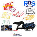 Motorcycle Bike Cargo Net Tank Net Elastic Luggage Rope safety and Easy Handling. 