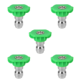 Pressure Washer Spray Nozzle Tip Set, Replacement, 5Pack (Green). 