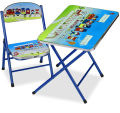 Kids Folding Table And Chair Set, Portable Children's Cartoon Activity Table/Desk/Dining Table, For 3-8 Years Old Boys And Girls - Including Tables And 1 Chair. 