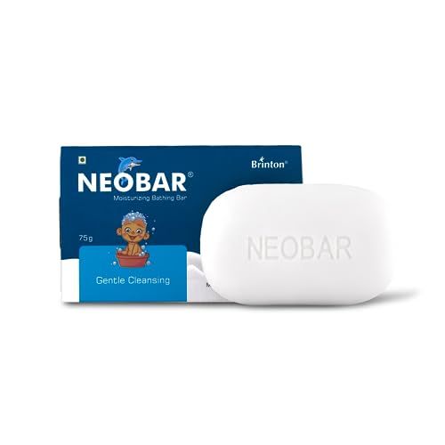 Brinton Neobar Baby Soap for Bathing, Moisturizing, Gentle Cleansing, Skin Friendly, Daily Care, pH 5.5, 75gm x Pack of 2  (FROM INDIA)SAB