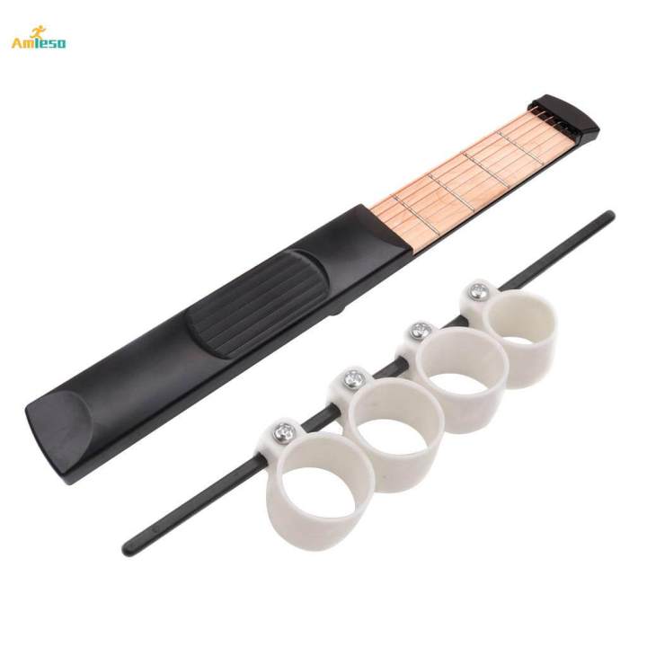 Travel Guitar,Mini 6 String Finger Span Exerciser Tool(Package/6pc)