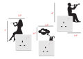 Wall Stickers for Switches | 9 Stickers Pack | Transparent Clear Stickers pcs NEW EDITION. 
