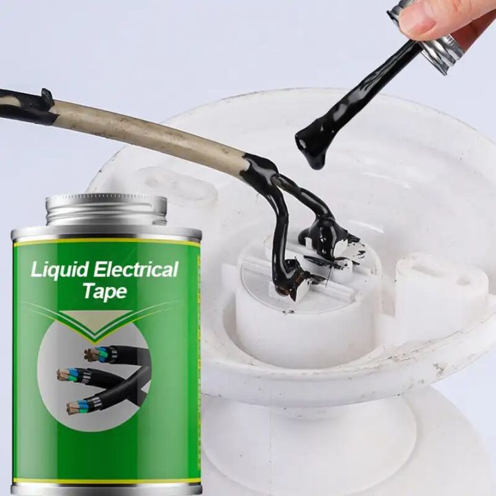Tape Liquid Insulation Tape Waterproof Electrical Cable Glue Non-Conductive High-Temperature Resistant Adhesive Black/White