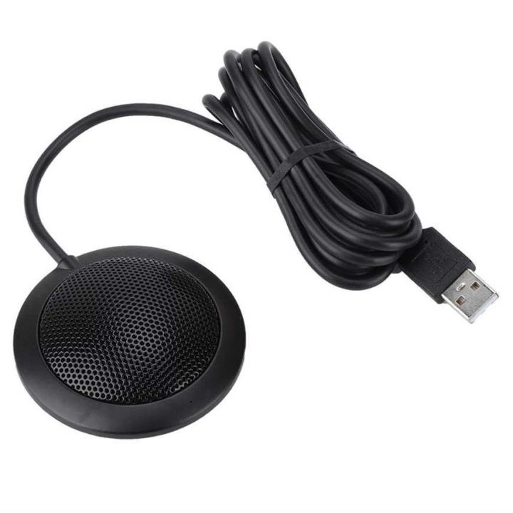 M2 Wired 360degree Pickup Audio Video Omnidirectional Microphone Desktop Conference Computer Bl k Mic