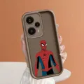 PMP for Xiaomi Redmi 11T + Pro 4G Note 12 Turbo 5G silicon soft square shape Spider-Man Figure Phone Pipe fully wrapped pattern. 