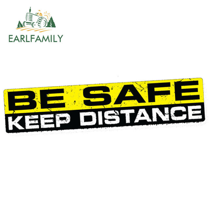 Truck Distance Sticker 【Hottest Trends】EARLFAMILY 15cm x 3cm BE KEEP DISTANCE Sticker Decal ...