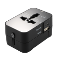 Travel Adapter with Dual USB Port Universal Adaptor UK to EU Plug. 