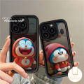 Cartoon Cute 3D Red Clothes Backpack Happy Doraemon Case For Infinix Smart 8 7 Hot 30i 30 Play Tecno Spark Go 2024 10C 10 Go 2023 Camon 20 Pro Note 12 G96 30 Pro Couples Angel Eyes Soft Cover. 