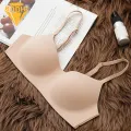 Comfortable Bra Comfortable Seamless Padded Sports Yoga Bra with Adjustable Straps Wireless Push Up Lady Soft Bra. 