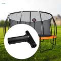 T Shaped Pipe Sleeve Trampoline Enclosure Pole Protection Cover for Exercise. 