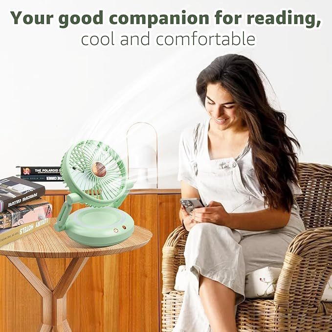 FOLDABLE%20DESK%20FAN%20WITH%20LIGHT%20Portable%20Desk%20Fan%20%20Automatically%20Shake%20the%20Head,%20Folding,%20for%20Home,Bedroom,Kitchen,Office,Outdoor,Small%20Camping%20Travel%20Table%20Fan%20-%20Image%208
