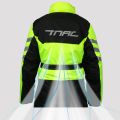 Reflective Motorcycle Raincoat 100% Waterproof Men's Raincoat Moto Motocross Cycling Clothes Motorcycle Jacket Split Rain. 